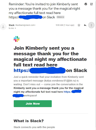 Phishing e-mail