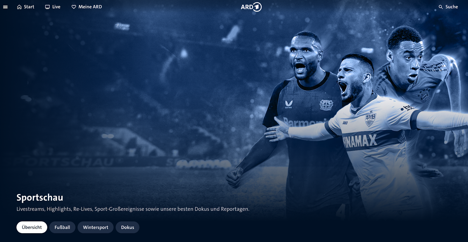 Screenshot of ARD